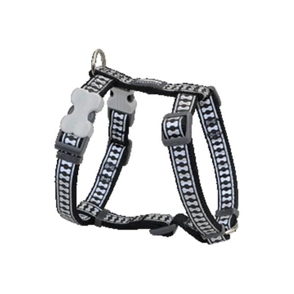 Red Dingo Red Dingo DH-RB-BB-ME Dog Harness Reflective Black; Medium - DH-RB-BB-ME