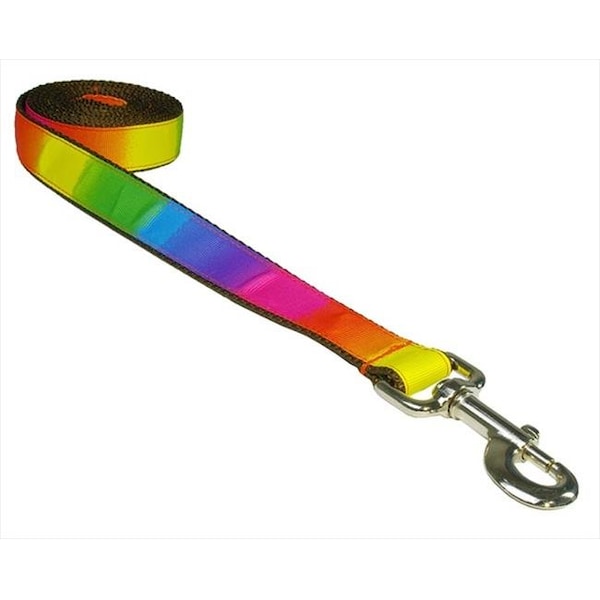Sassy Dog Wear Sassy Dog Wear RAINBOW3-L 6 ft. Dog Leash; Rainbow - Medium - RAINBOW3-L