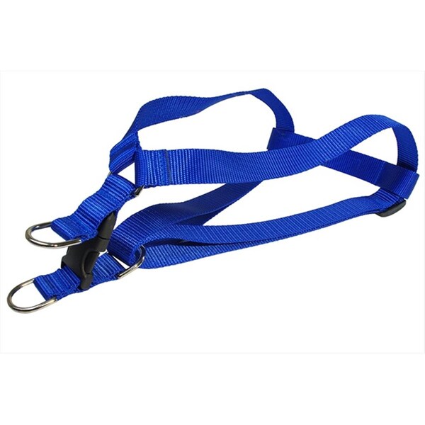 Sassy Dog Wear Nylon Webbing Dog Harness- Blue - Large - SOLID BLUE LG-H