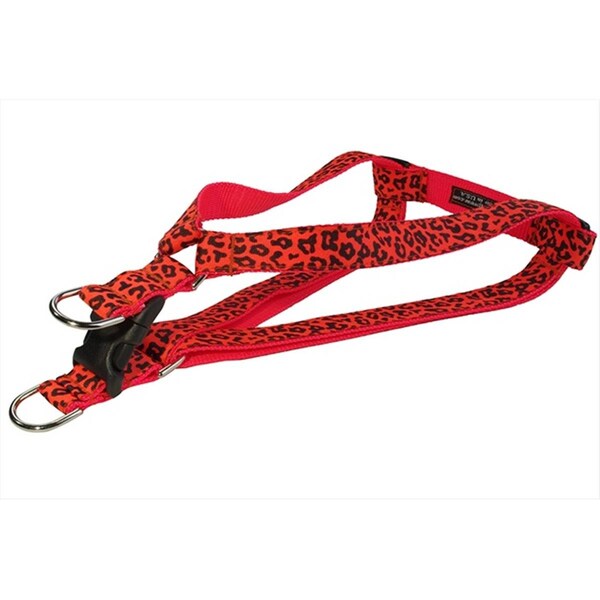 Sassy Dog Wear Leopard Dog Harness- Orange - Large - LEOPARD-ORANGE4-H