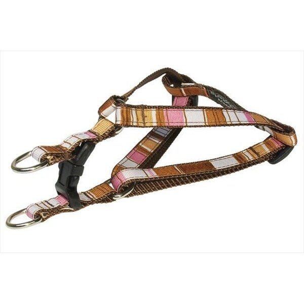 Fly Free Zone STRIPE-BROWN-MULTI1-H Stripe Dog Harness; Brown - Extra Small - FL516661