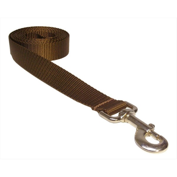 Flyfree 6 ft. Nylon Webbing Dog LeashBrown Large - FL685335