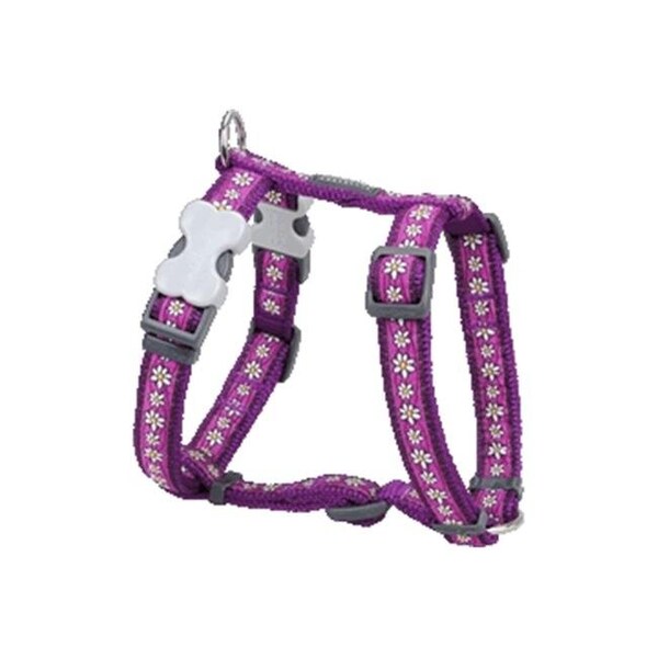 Red Dingo Red Dingo DH-DC-PU-SM Dog Harness Design Daisy Chain Purple; Small - DH-DC-PU-SM