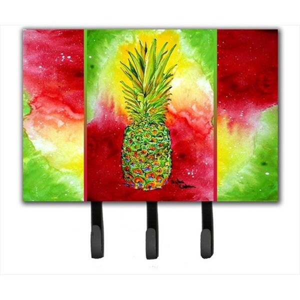Carolines Treasures Carolines Treasures 8395TH68 6 x 9 In. Pineapple Leash or Key Holder - 8395TH68
