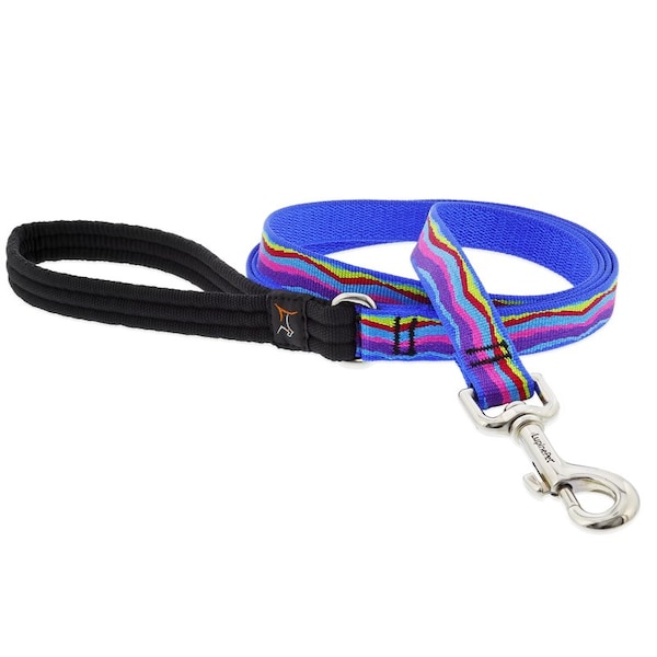 Lupine LupinePet Original Designs Multicolored Ripple Creek Nylon Dog Leash - 68809