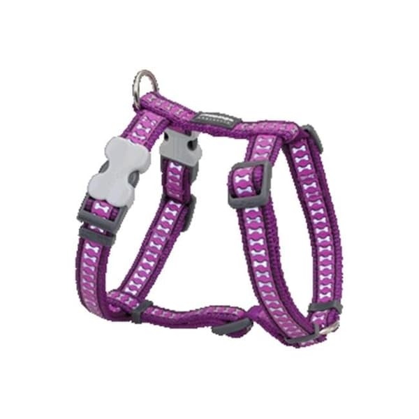Red Dingo Red Dingo DH-RB-PU-SM Dog Harness Reflective Purple; Small - DH-RB-PU-SM
