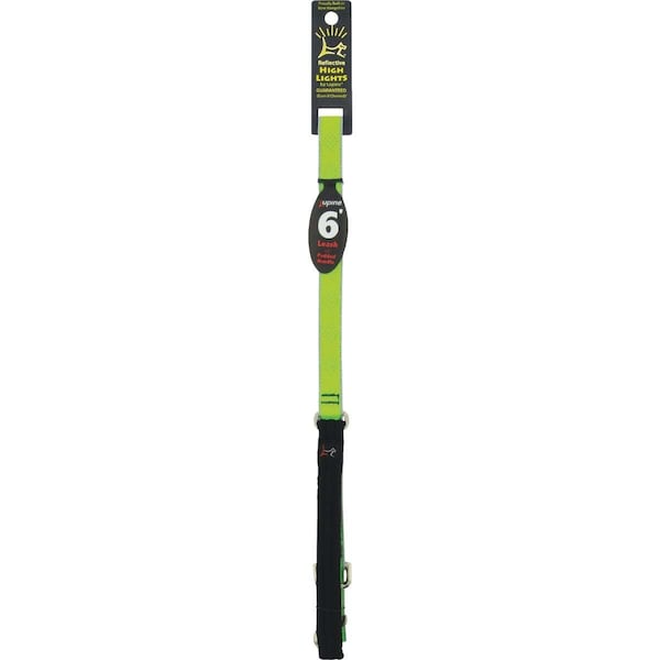 Lupine Dog Leash, Reflective Green Diamond Pattern, 3/4-In. x 6-Ft. - 48109