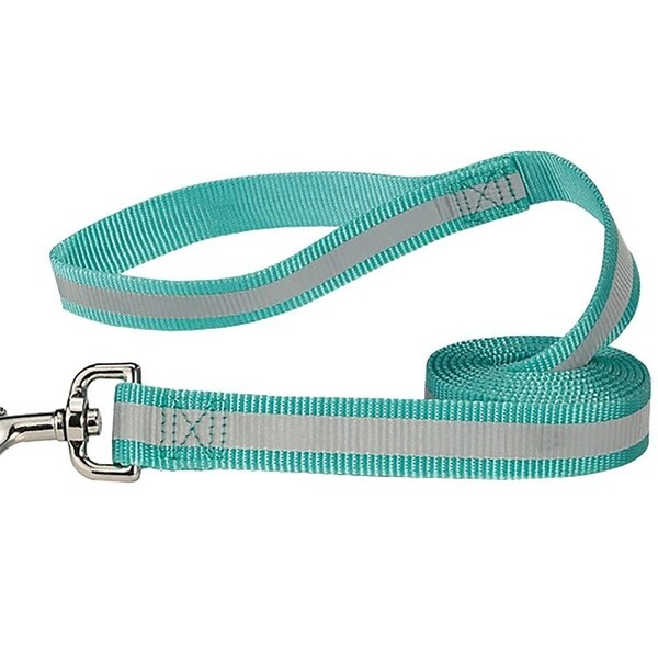 Guardian Gear Reflective Dog Lead, 6 ft L, 1 in W, Nylon Line, Blue, Fastening Method: Swivel Clip - ZA985 66 19
