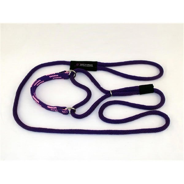 Soft Lines PML06PURPLE-PINK Martingale Dog Leash 6 Ft. Large, Purple and Pink - SO456481