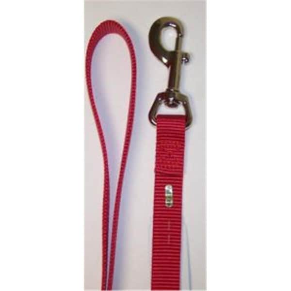 Omni Pet No5804 RD 62inX4ft Nylon Lead Color Red - 44584260