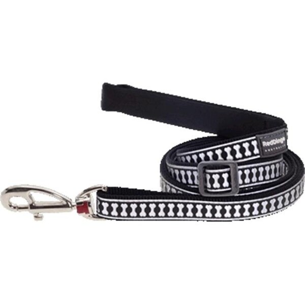 Red Dingo Red Dingo L6-RB-BB-ME Dog Lead Reflective Black; Medium - L6-RB-BB-ME