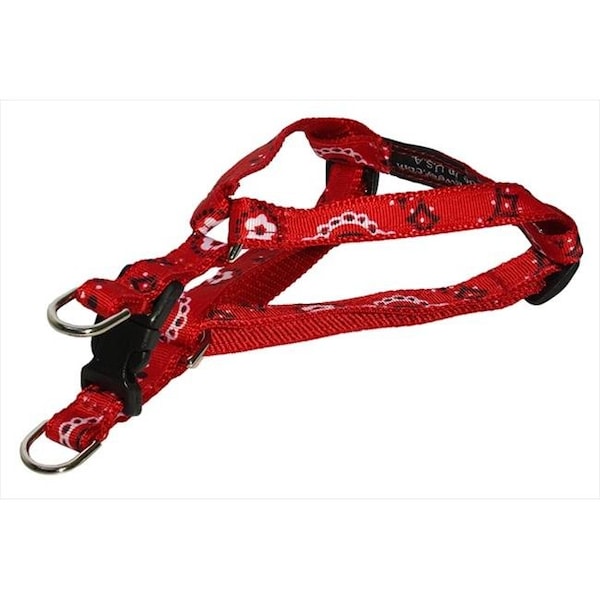 Fly Free Zone Bandana Dog Harness; Red - Extra Small - FL511031