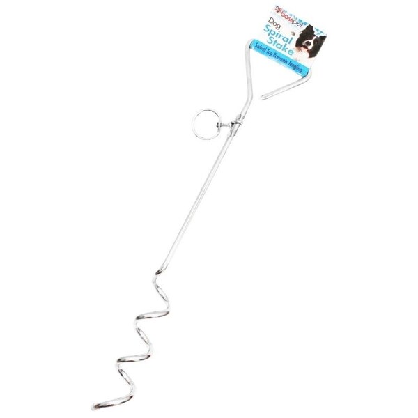 Boss Pet 0 Spiral TieOut Stake, Steel - 1312