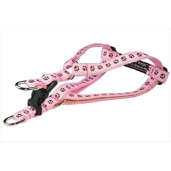 Sassy Dog Wear Sassy Dog Wear PUPPY PAWS-LT. PINK-CHOC.1-H Puppy Paws Dog Harness; Pink & Brown - Extra Small - PUPPY PAWS-LT. PINK/CHOC.1-H