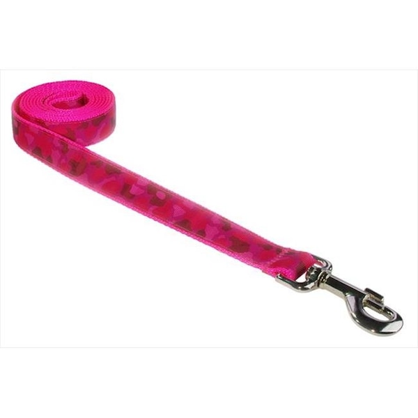 Sassy Dog Wear Sassy Dog Wear CAMOUFLAGE-PINK4-L 6 ft. Camouflage Dog Leash; Pink - Large - CAMOUFLAGE-PINK4-L