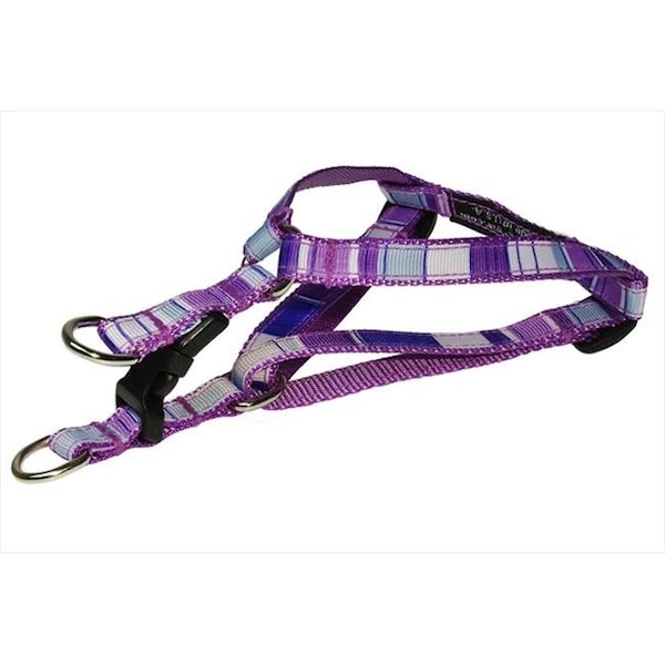 Fly Free Zone STRIPE-PURPLE-MULTI1-H Stripe Dog Harness; Purple - Extra Small - FL511092