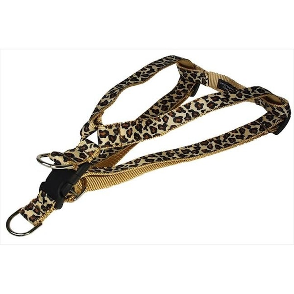 Sassy Dog Wear Sassy Dog Wear LEOPARD-NATURAL2-H Leopard Dog Harness; Natural - Small - LEOPARD-NATURAL2-H