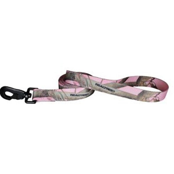 Tandy Leather Factory Leather Brothers  1 x 4 ft. Nylon Pink Camo Lead - 149NRT-PK