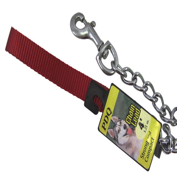 Pdq PDQ Silver Chain Lead Steel Dog Leash Small/Medium - 12602