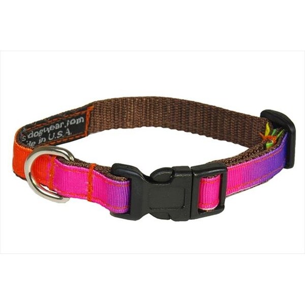 Sassy Dog Wear Sassy Dog Wear RAINBOW1-C Dog Collar; Rainbow - Extra Small - RAINBOW1-C