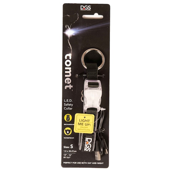 Dgs Pet Products LED Safety Dog Collar, Rechargeable - DGSLGUC3419