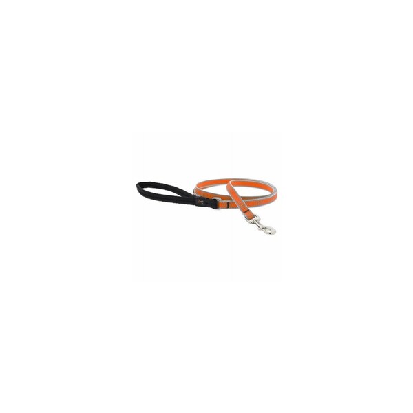 Lupine Dog Leash, Reflective Orange Diamond Pattern, 1/2-In. x 6-Ft. - 48339