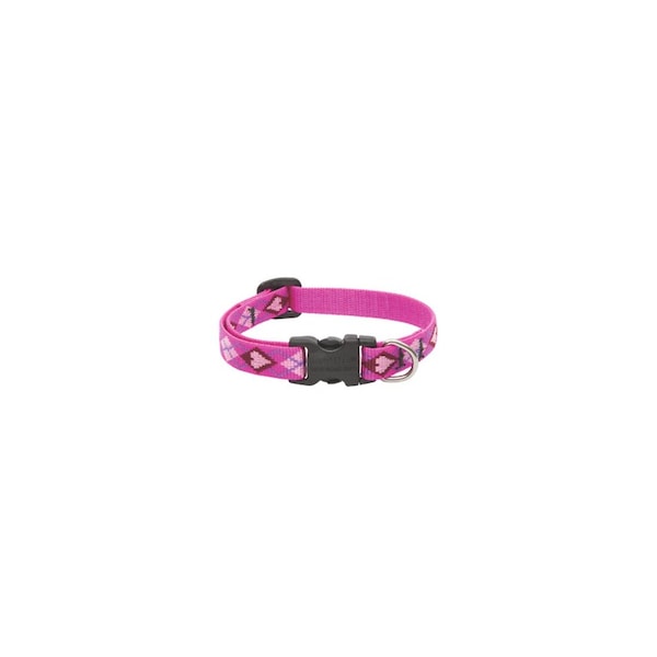 Lupine Pet Adjustable Collar Original Designs Multicolor Puppy Love Nylon Dog Multicolor - 14234
