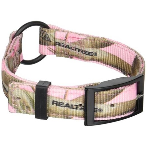 Tandy Leather Factory Leather Brothers 123NRT-PK19 1 x 19 in. Restricting Collar Nylon Pink Camo Collar - 123NRT-PK19