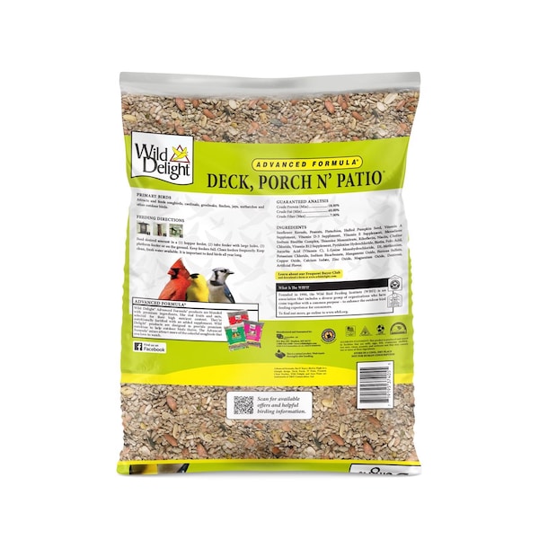 Wild Delight Wild Delight Deck Porch N Patio Assorted Species Sunflower Seeds Wild Bird Food 5 lb - 374050