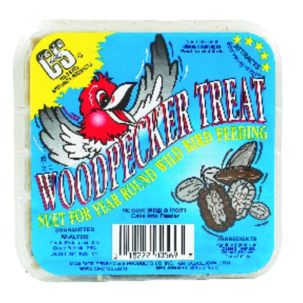 C&S Products C&S Products Woodpecker Treat Assorted Species Beef Suet Wild Bird Food 11 oz - 12569
