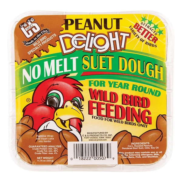 C&S Products C&S Products Peanut Delight Assorted Species Beef Suet Wild Bird Food 11.75 oz - 12507