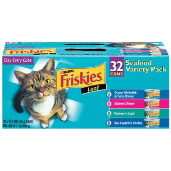 Friskies Friskies 45435 32 Count Seafood Variety Cat Food Pack - 830424