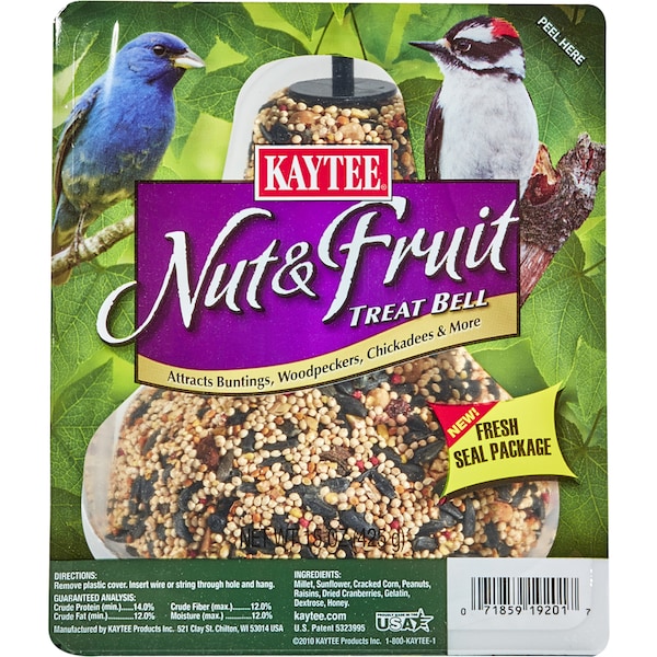 Kaytee Products Kaytee Nut & Fruit Songbird Millet Seed Bell 15 oz - 100064693