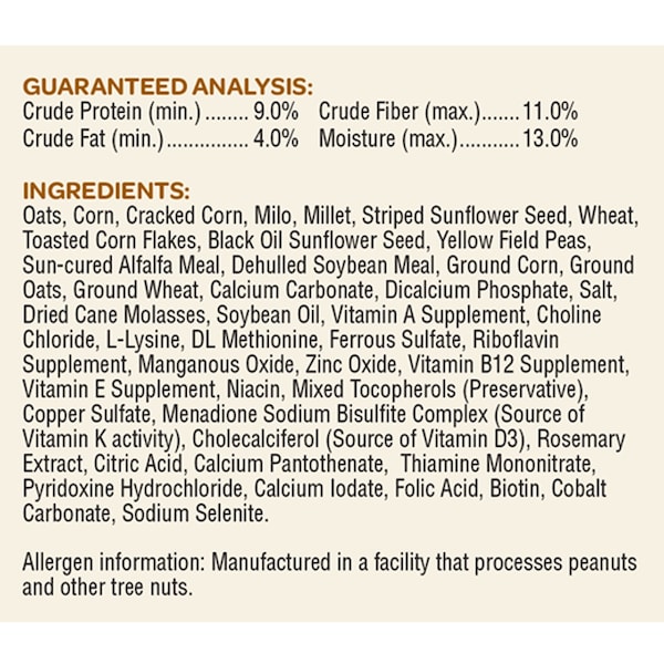 Kaytee Products Kaytee Backyard Wildlife Assorted Species Oats Squirrel and Critter Food 5 lb - 100037047