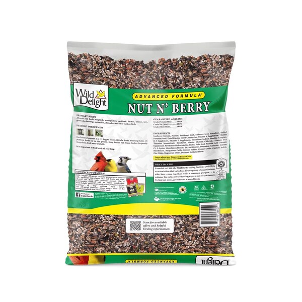 Wild Delight Wild Delight Nut N Berry Assorted Species Sunflower Kernels Wild Bird Food 5 lb - 366050