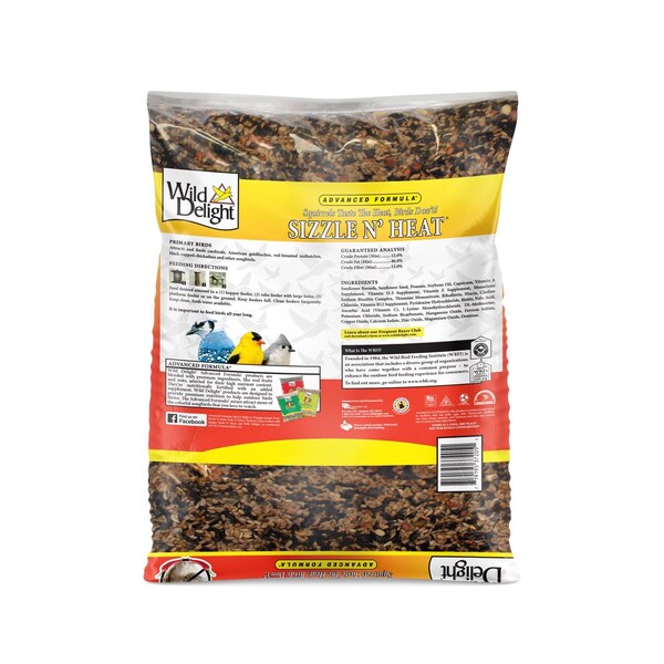 Sizzle N Heat Wild Delight Sizzle N Heat Songbird Sunflower Kernels Wild Bird Food 5 lb - 372050