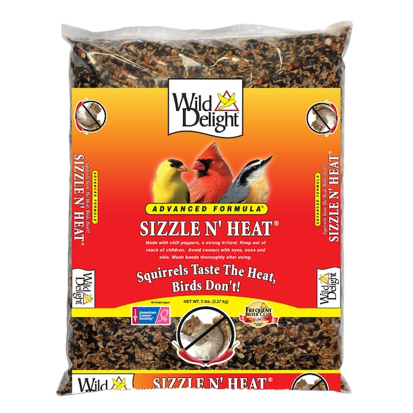 Sizzle N Heat Wild Delight Sizzle N Heat Songbird Sunflower Kernels Wild Bird Food 5 lb - 372050