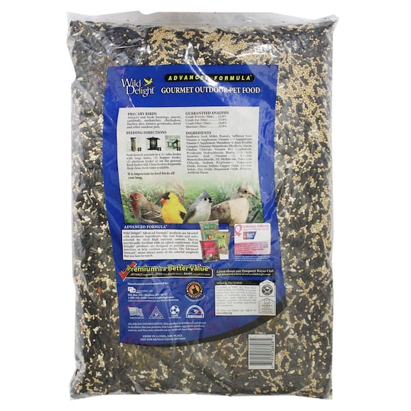 Wild Delight Wild Delight Gourmet Assorted Species Sunflower Seeds Wild Bird Food 20 lb - 368200