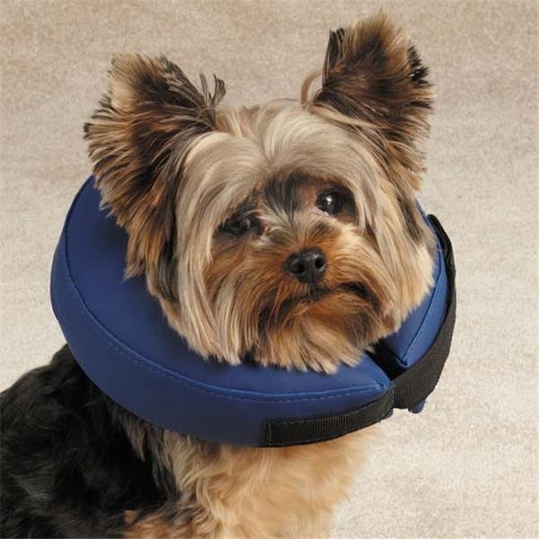 Total Pet Total Pet Health TP3630 16 19 Inflatable Collar Med Blue - TP3630 16 19