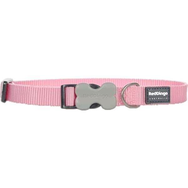Red Dingo Red Dingo DC-ZZ-PK-SM Dog Collar Classic Pink; Small - DC-ZZ-PK-SM