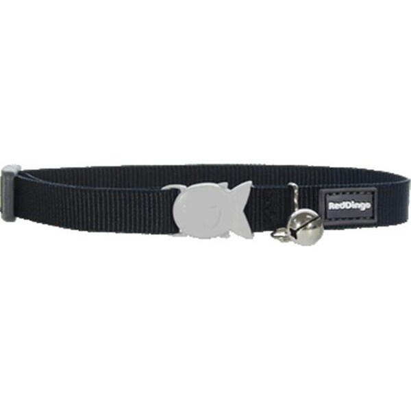 Red Dingo Red Dingo CC-ZZ-BB-SM Cat Collar Classic Black - CC-ZZ-BB-SM
