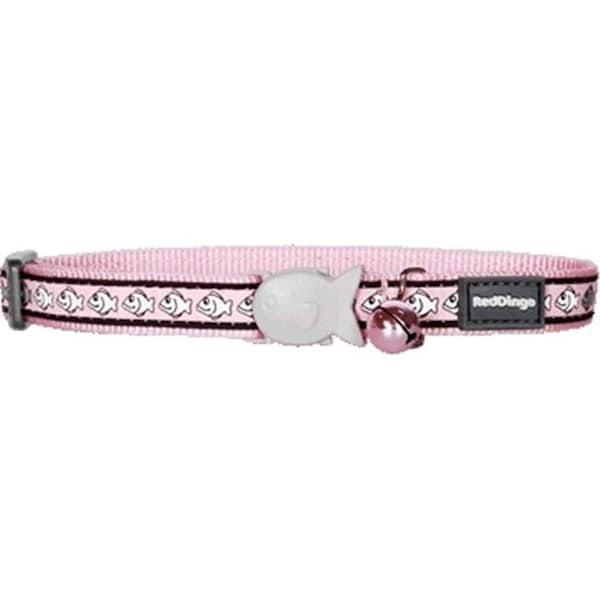 Red Dingo Red Dingo CC-RF-PK-SM Cat Collar Reflective Pink - CC-RF-PK-SM