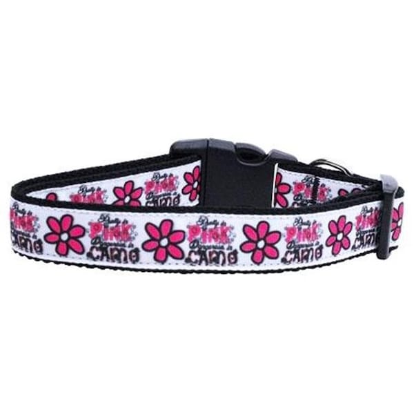 Mirage Pet Products Mirage Pet Products 125-049 MD Dangerous in Camo Nylon Ribbon Dog Collars Medium - 125-049 MD