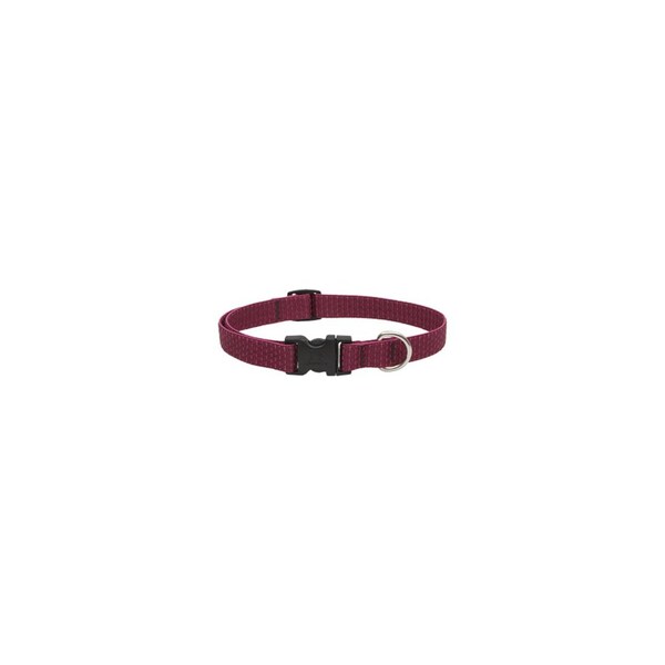 Lupine Eco Dog Collar, Adjustable, Berry, 3/4 x 9 to 14-In. - 36901