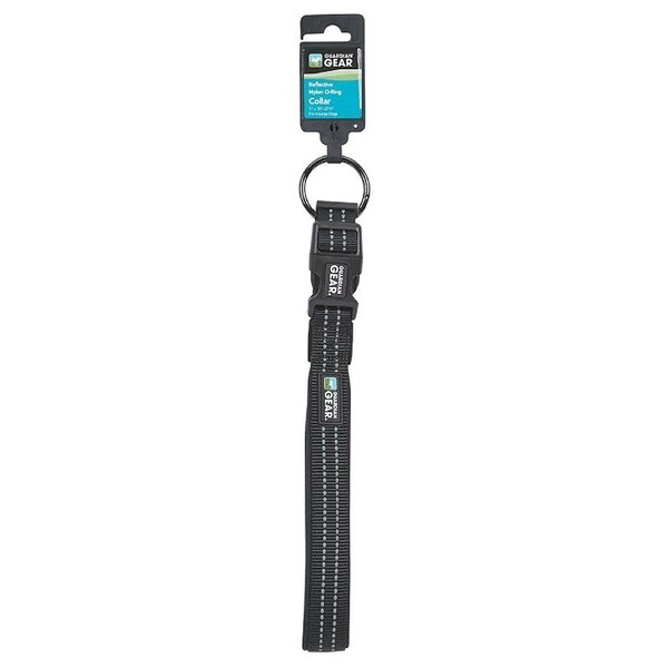 Guardian Gear Dog Collar, O-Ring Link, 24 to 30 in L Collar, Nylon, Jet Black - ZA0006 24 30