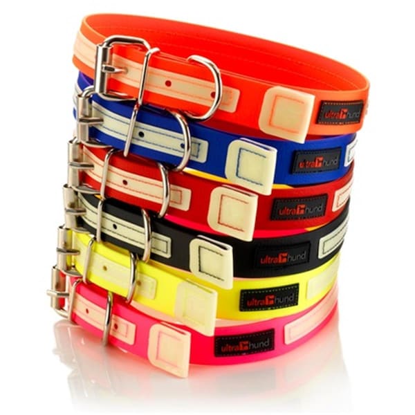 Nutnuez 1 x 22 in. Play Glow Collar, Red - NU3543054
