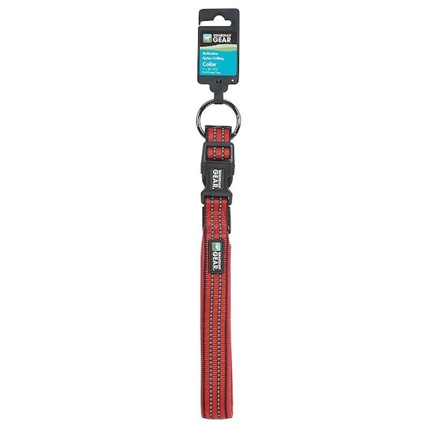 Guardian Gear Dog Collar, O-Ring Link, 20 to 83 in L Collar, Nylon, True Red - ZA0006 20 83