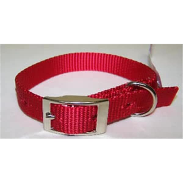 Omni Pet Omni Pet 445-10333 Omni Pet No.103N RD14 Nylon Collar .62 X 14in Red - 445-10333