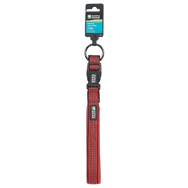 Guardian Gear Dog Collar, O-Ring Link, 12 to 83 in L Collar, Nylon, True Red - ZA0006 12 83