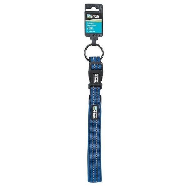 Guardian Gear Dog Collar, O-Ring Link, 12 to 19 in L Collar, Nylon, Royal Blue - ZA0006 12 19